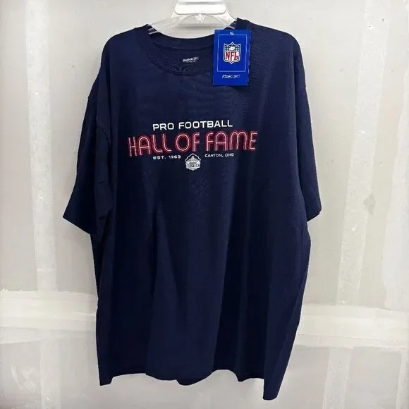 Vintage NFL Pro Football Hall of Fame Reebok Mens 2XL Deadstock New Shirt NWT - Picture 1 of 4